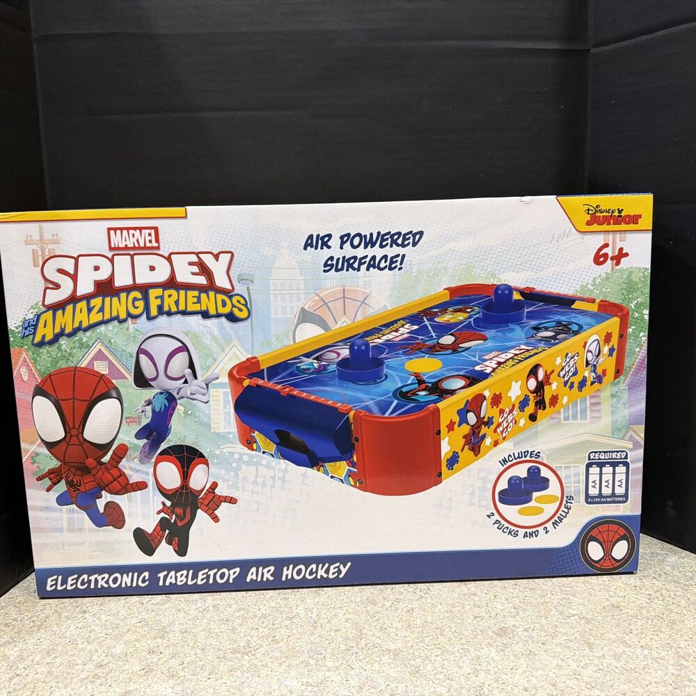 Spidey and His Amazing Friends Wooden Electronic Air Hockey Table